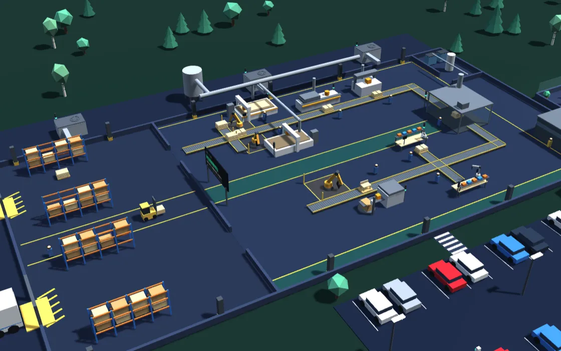 Live view of a simulated plant